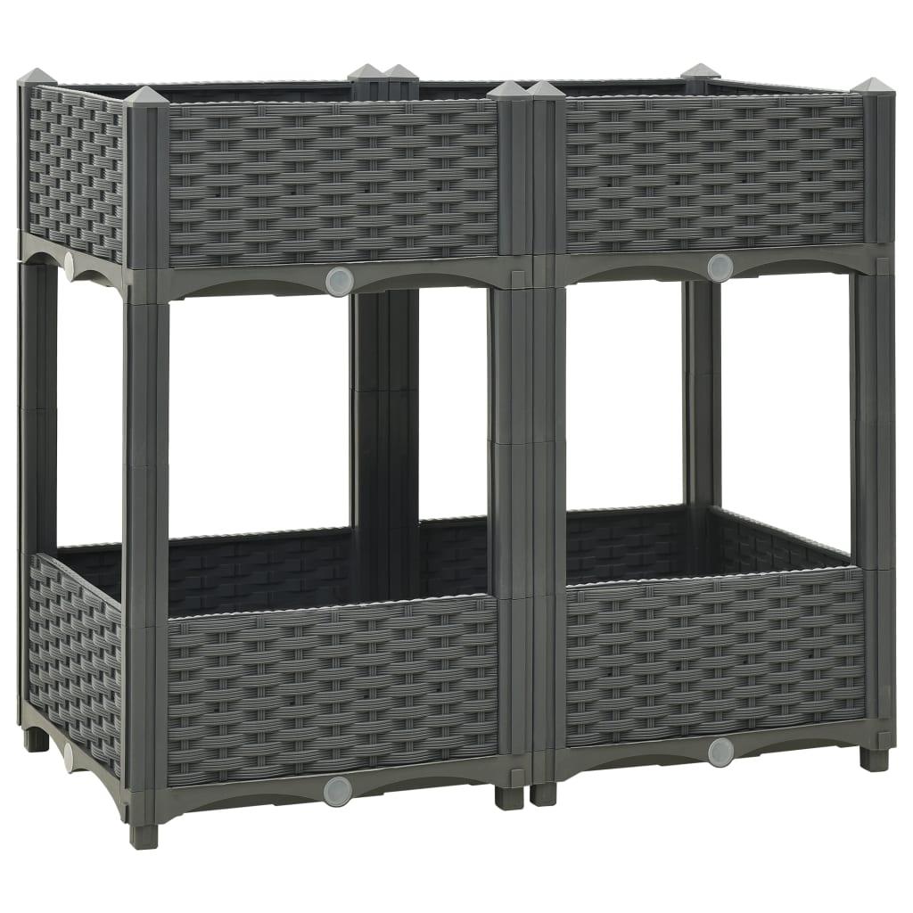 Raised Bed 31.5"x15.7"x28" Polypropylene at Set Shop and Smile