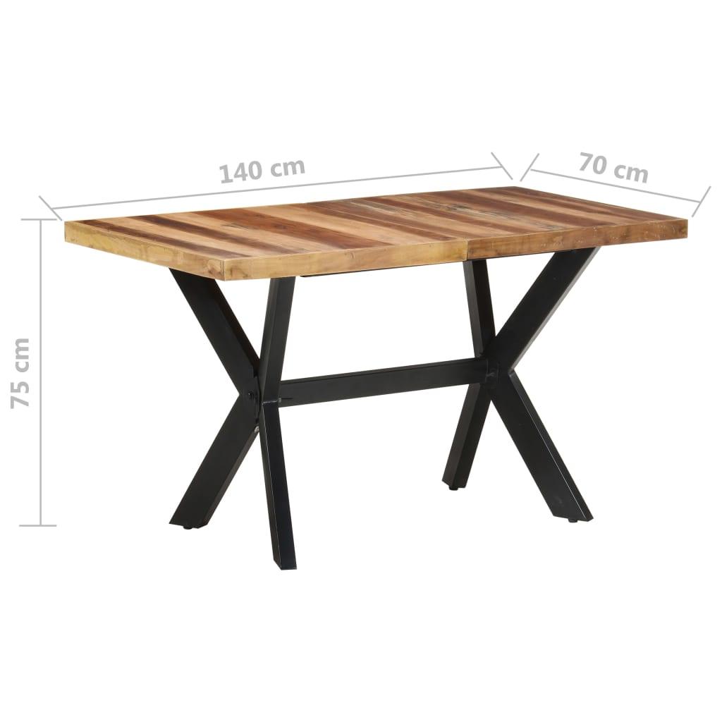 Dining Table 55.1"x27.6"x29.5" Solid Wood with Honey Finish at Set Shop and Smile