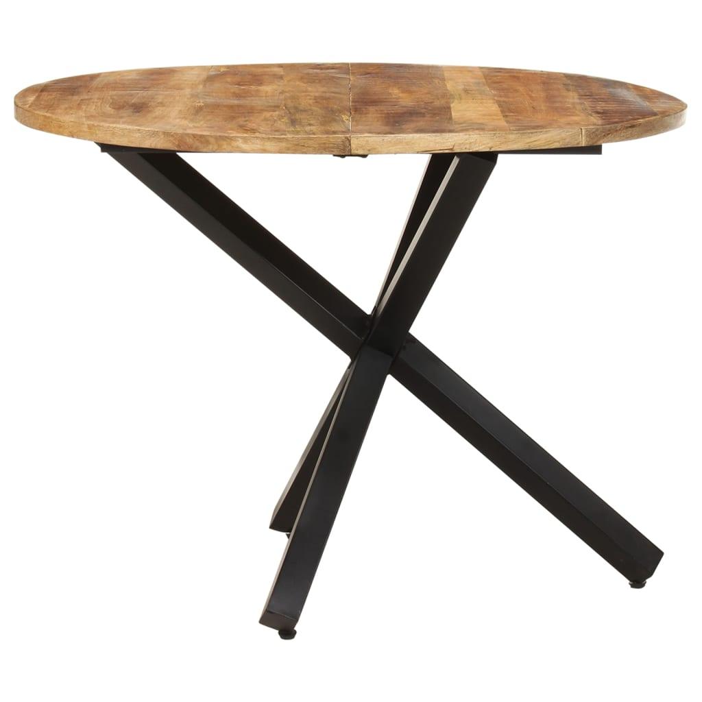 Dining Table Round 39.4"x39.4"x29.5" Rough Mango Wood at Set Shop and Smile