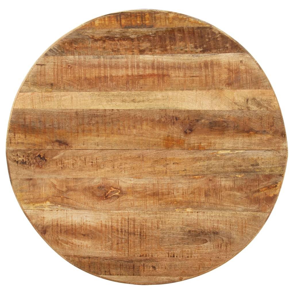 Dining Table Round 39.4"x39.4"x29.5" Rough Mango Wood at Set Shop and Smile
