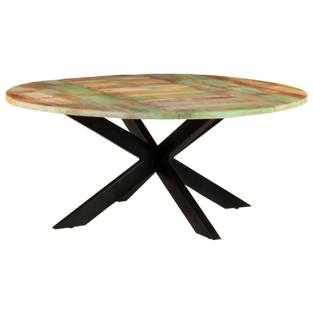 Dining Table Round 68.9"x29.5" Solid Reclaimed Wood at Set Shop and Smile