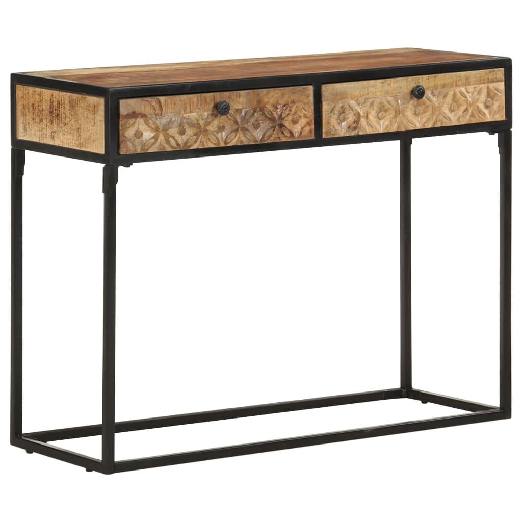 Console Table 39.4"x13.8"x29.5" Solid Mango Wood at Set Shop and Smile