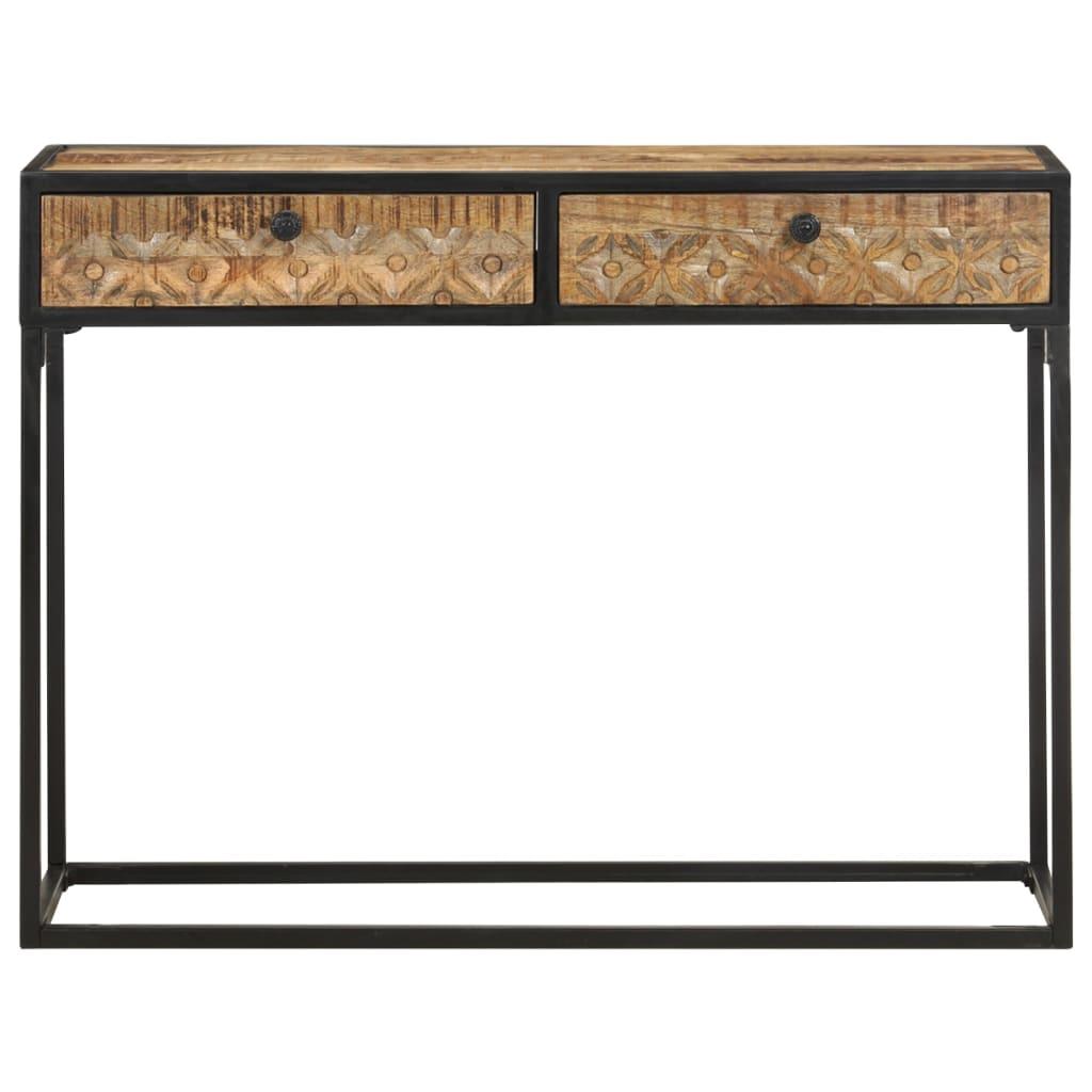 Console Table 39.4"x13.8"x29.5" Solid Mango Wood at Set Shop and Smile