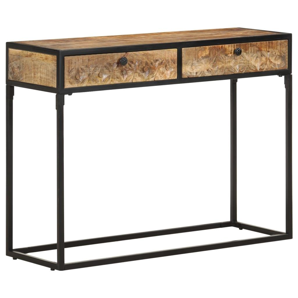 Console Table 39.4"x13.8"x29.5" Solid Mango Wood at Set Shop and Smile