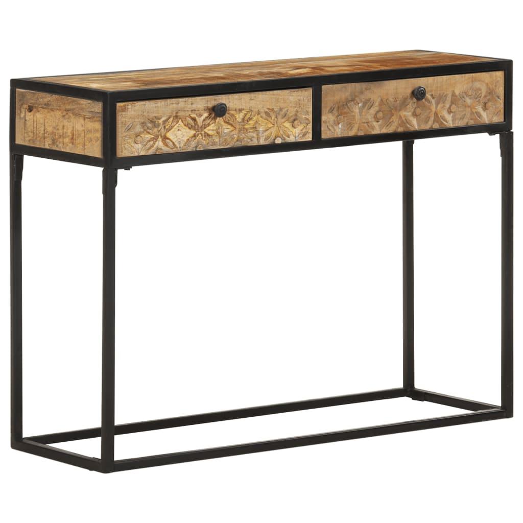 Console Table 39.4"x13.8"x29.5" Solid Mango Wood at Set Shop and Smile