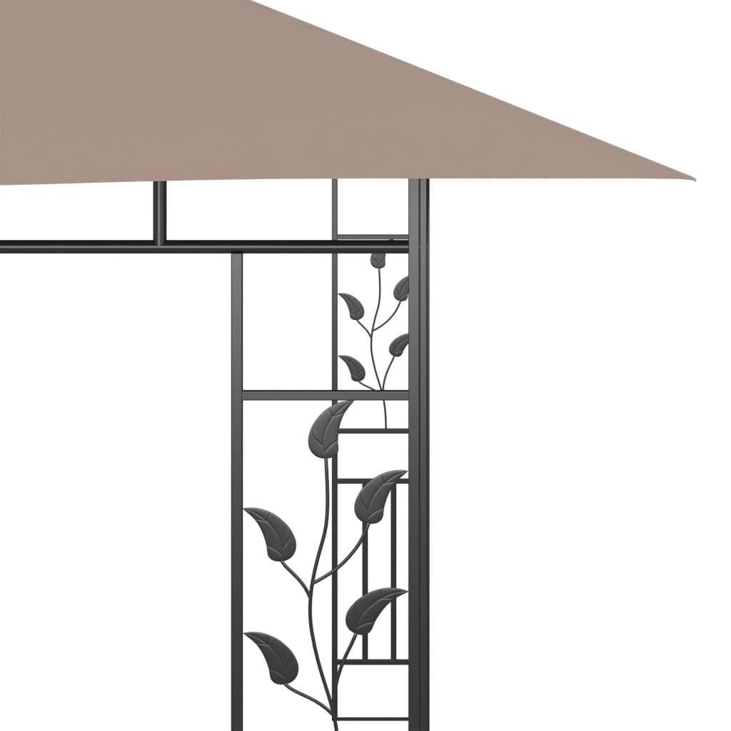 Gazebo with Mosquito Net 13.1'x9.8'x9' Taupe 0.6 oz/ft² at Set Shop and Smile