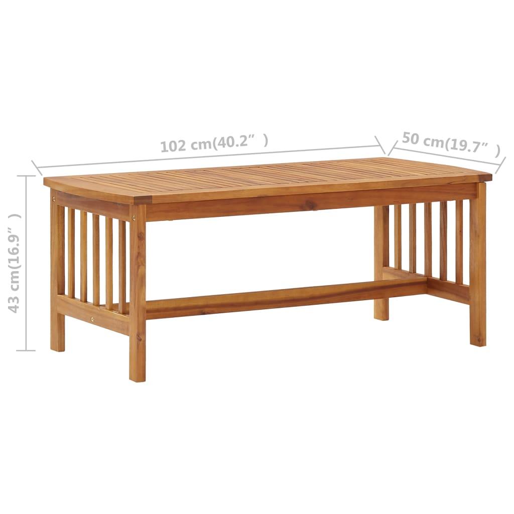 Coffee Table 40.2"x19.7"x16.9" Solid Acacia Wood at Set Shop and Smile