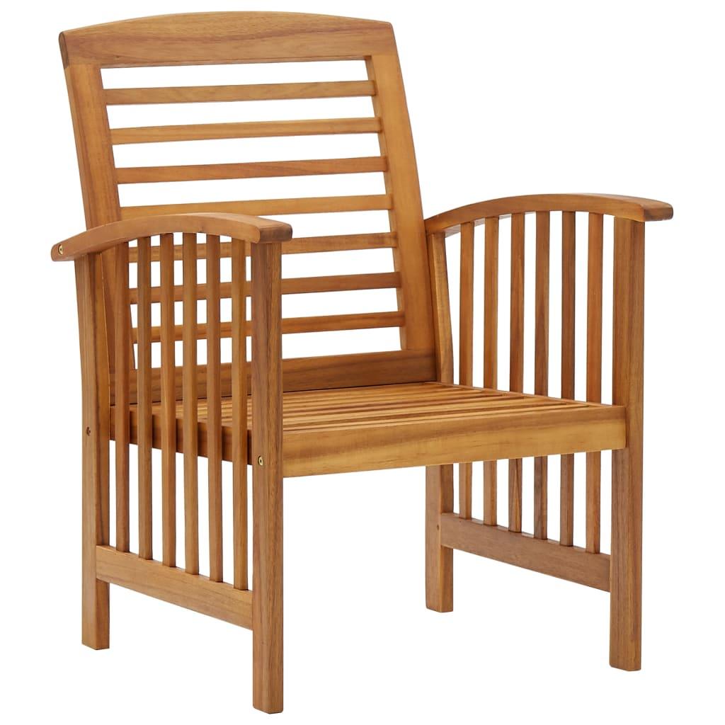 Patio Chairs 2 pcs Solid Acacia Wood at Set Shop and Smile