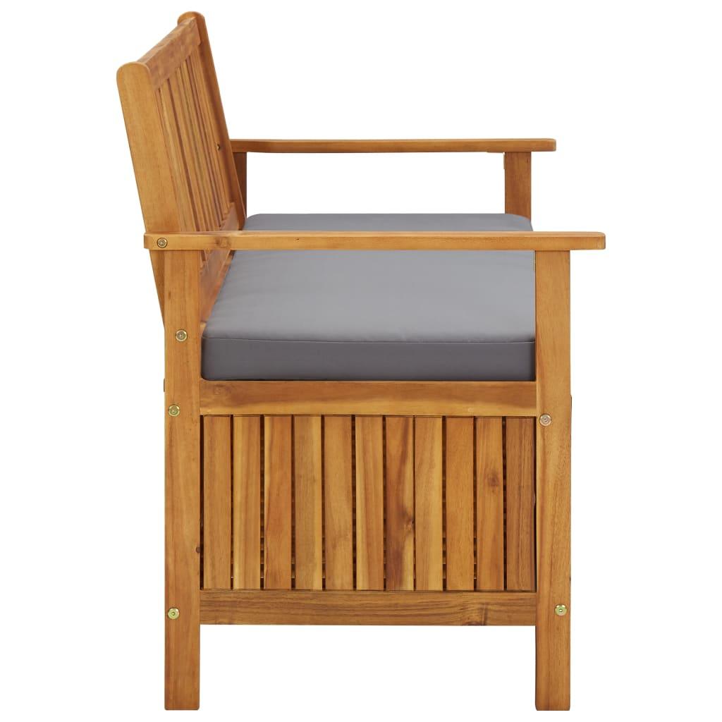 Patio Storage Bench 47.2" Solid Acacia Wood at Set Shop and Smile