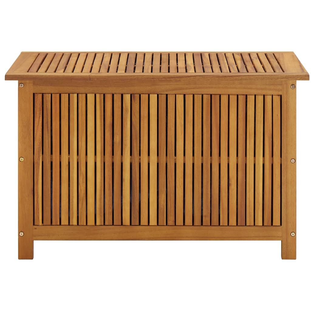 Patio Storage Box 35.4"x19.7"x22.8" Solid Acacia Wood at Set Shop and Smile