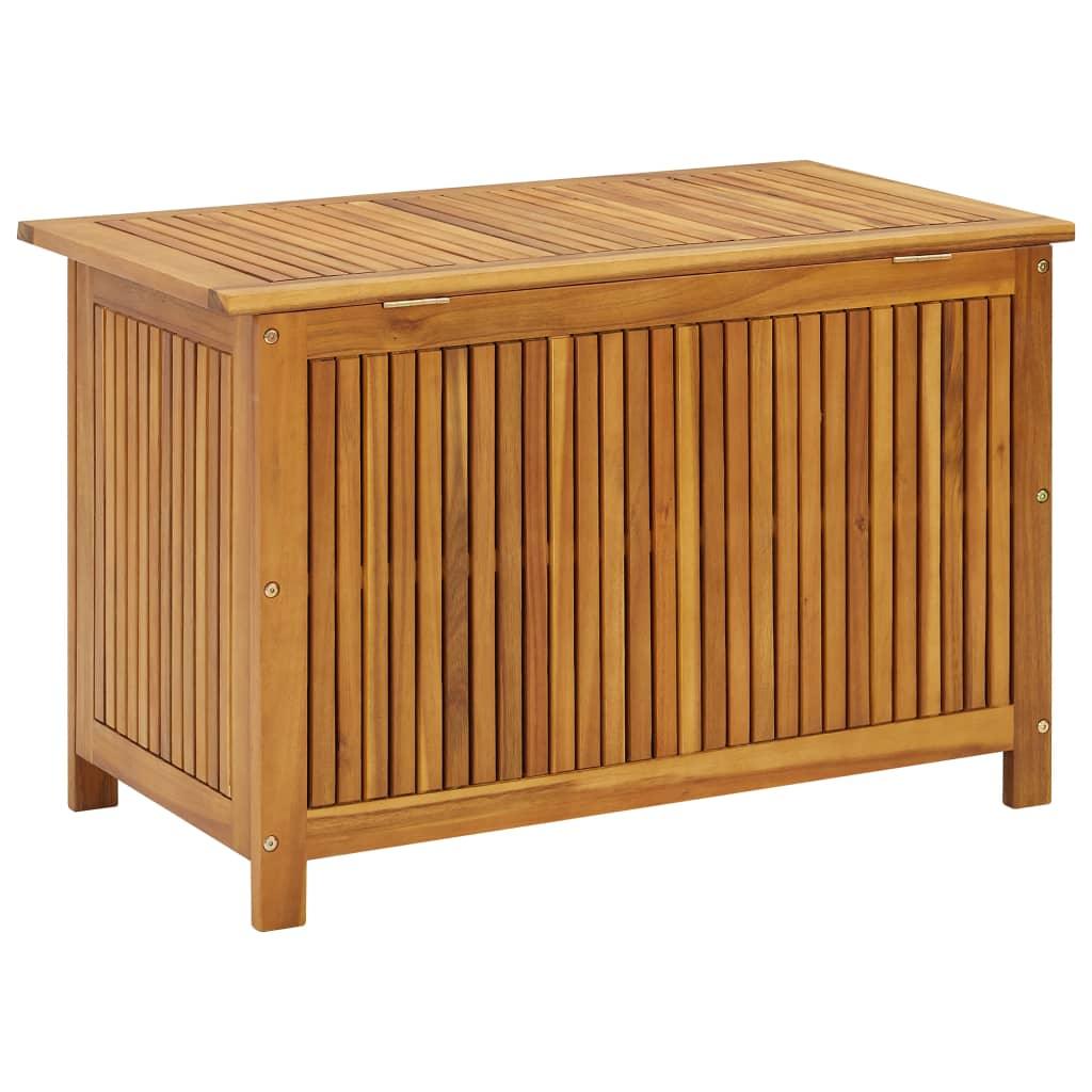 Patio Storage Box 35.4"x19.7"x22.8" Solid Acacia Wood at Set Shop and Smile