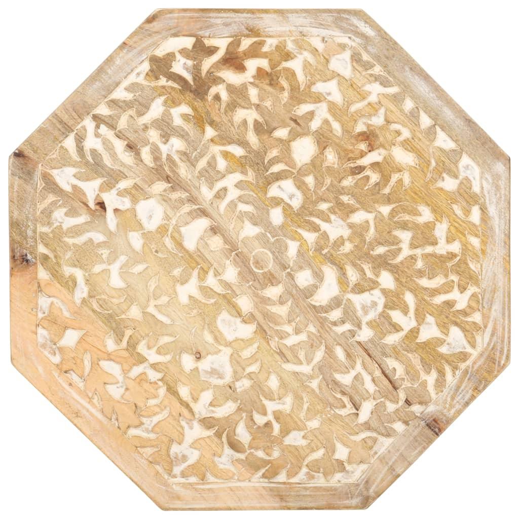 Side Table Ø18.9" Solid Mango Wood at Set Shop and Smile