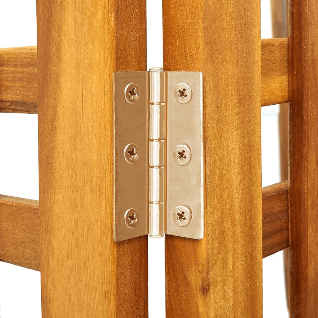 3-Panel Room Divider 47.6"x0.8"x66.9" Solid Acacia Wood at Set Shop and Smile