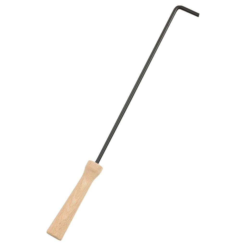 2-in-1 Fire Pit and BBQ with Poker 22"x22"x19.3" Steel at Set Shop and Smile