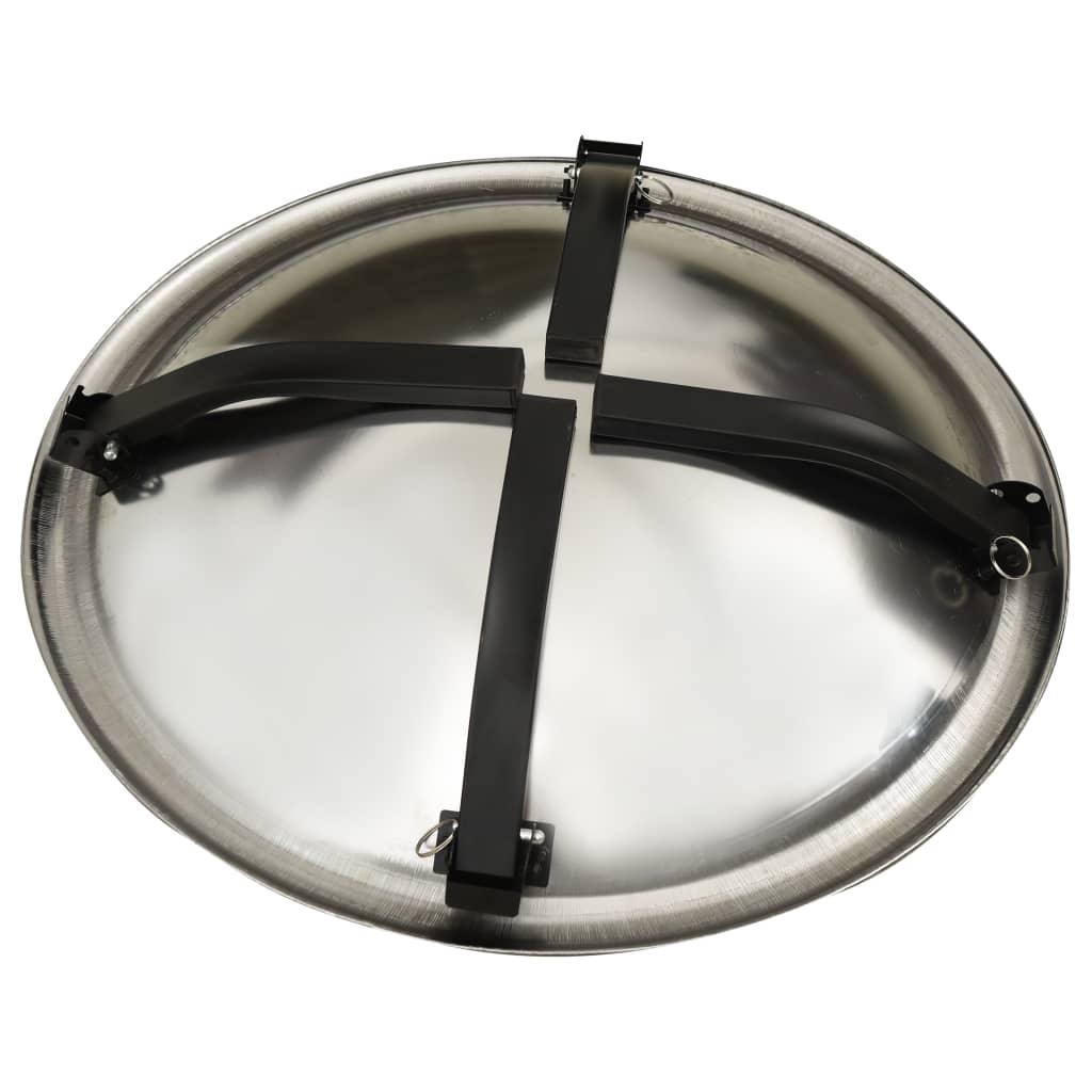 2-in-1 Fire Pit and BBQ with Poker 22"x22"x19.3" Stainless Steel at Set Shop and Smile