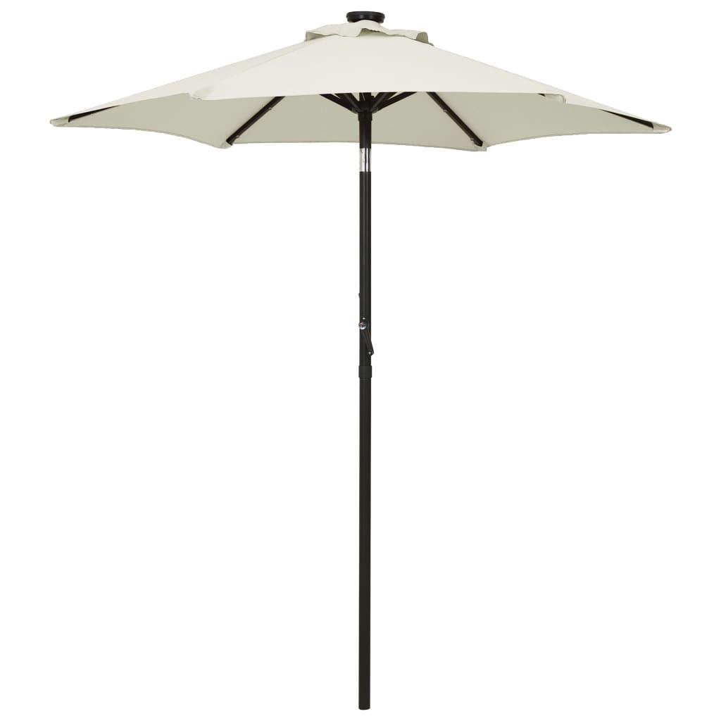 Parasol with LED Lights Sand 78.7"x83.1" Aluminum at Set Shop and Smile