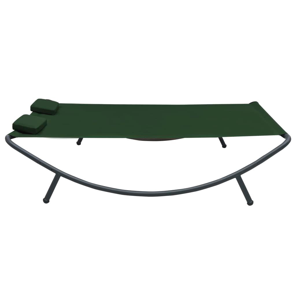 Patio Lounge Bed Fabric Green at Set Shop and Smile