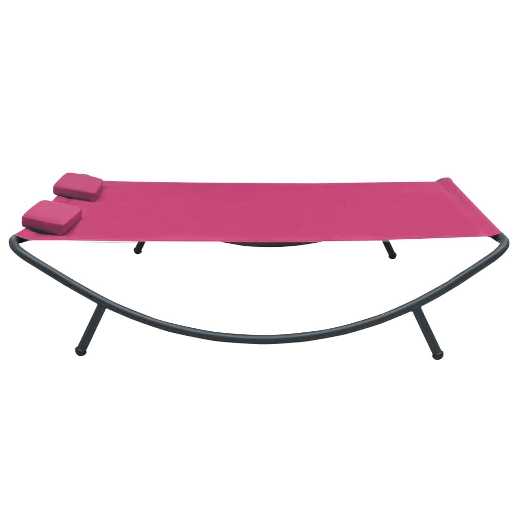 Patio Lounge Bed Fabric Pink at Set Shop and Smile