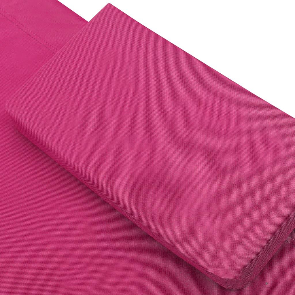 Patio Lounge Bed Fabric Pink at Set Shop and Smile