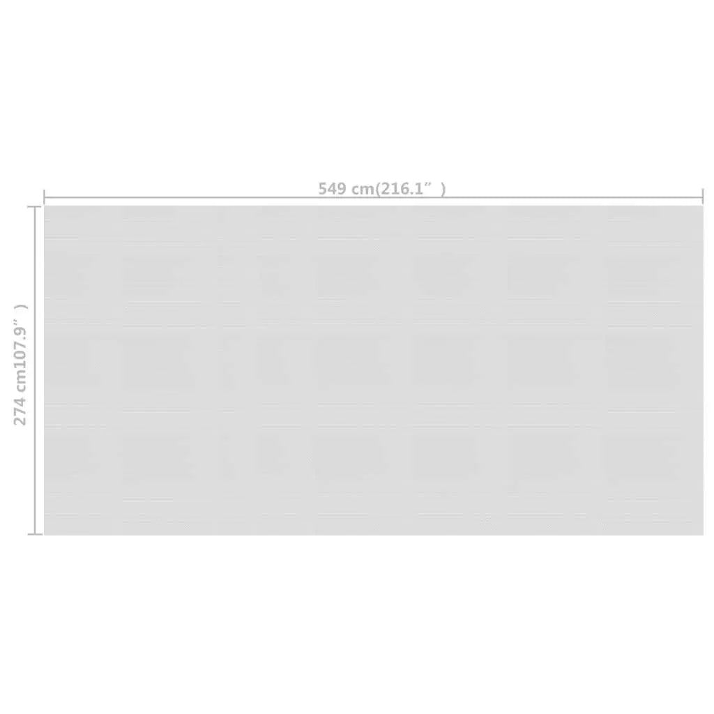 Floating PE Solar Pool Film 216.1"x107.9" Gray at Set Shop and Smile