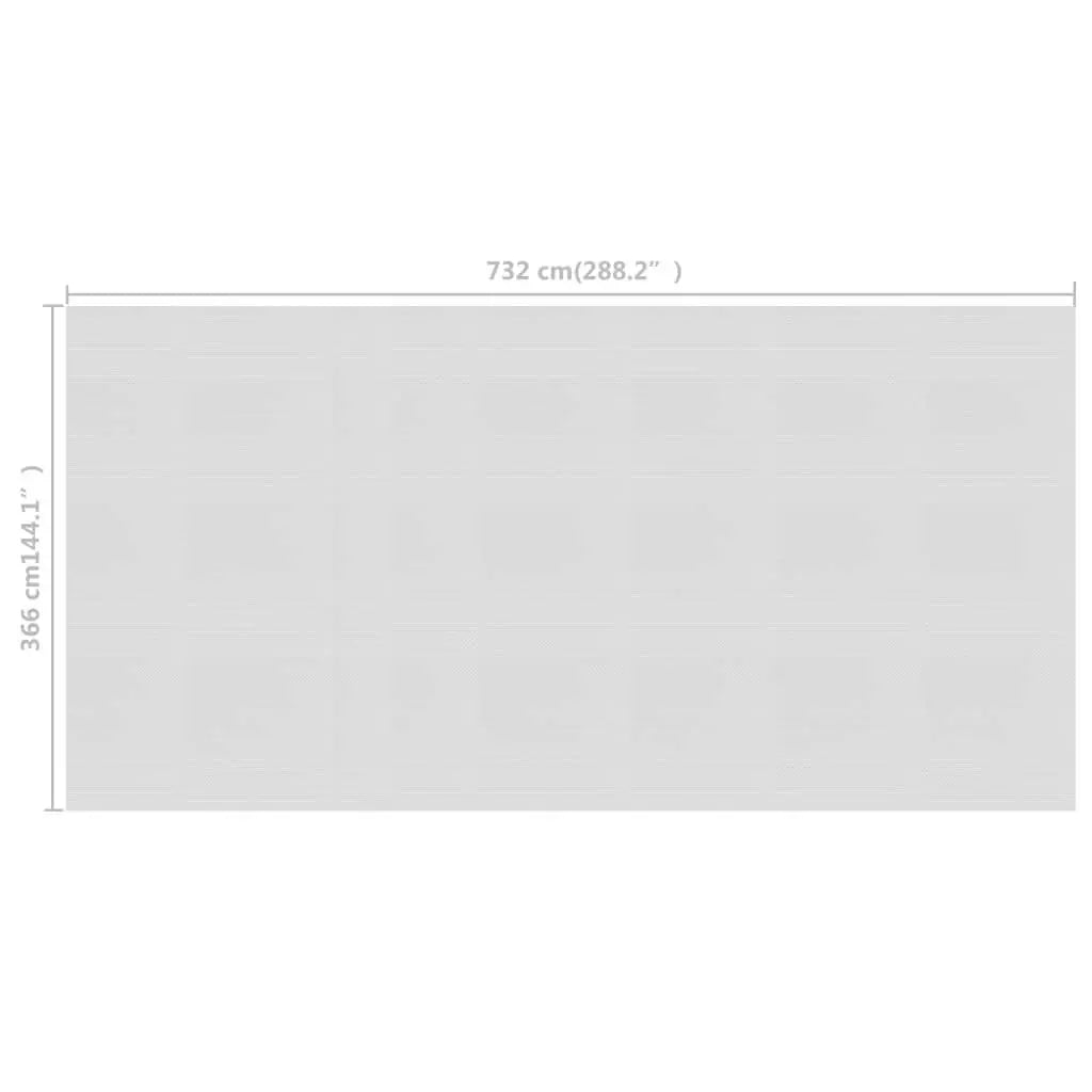 Floating PE Solar Pool Film 288.2"x144.1" Gray at Set Shop and Smile