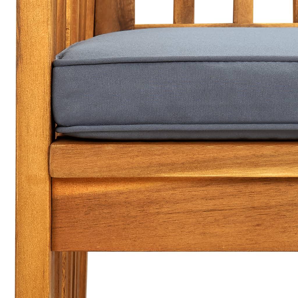 Patio Dining Chairs 3 pcs with Cushions Solid Acacia Wood at Set Shop and Smile