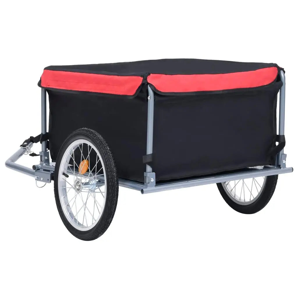 Bike Cargo Trailer Black and Red 143.3 lb at Set Shop and Smile