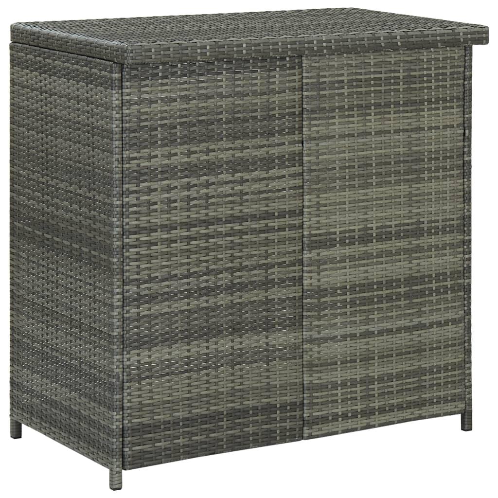 3 Piece Bar Set Poly Rattan Gray at Set Shop and Smile
