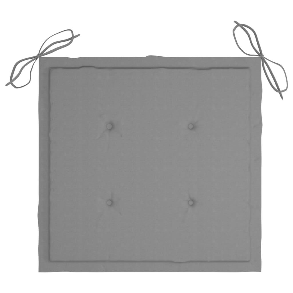 Garden Chair Cushions 4 pcs Gray 19.7"x19.7"x1.2" Fabric at Set Shop and Smile