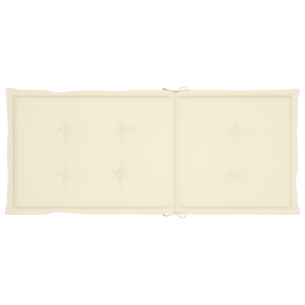 Garden Chair Cushions 6 pcs Cream 47.2"x19.7"x1.2" at Set Shop and Smile