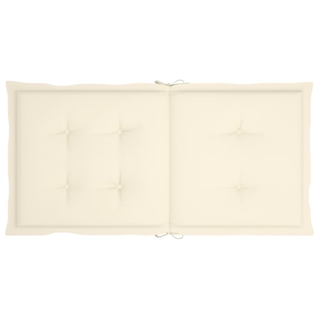 Garden Chair Cushions 6 pcs Cream 39.4"x19.7"x1.2" at Set Shop and Smile