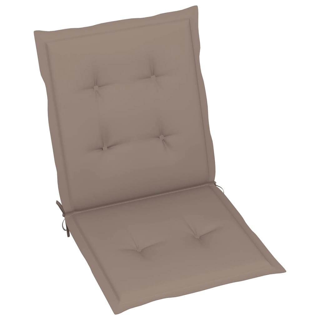 Garden Chair Cushions 6 pcs Taupe 39.4"x19.7"x1.2" at Set Shop and Smile
