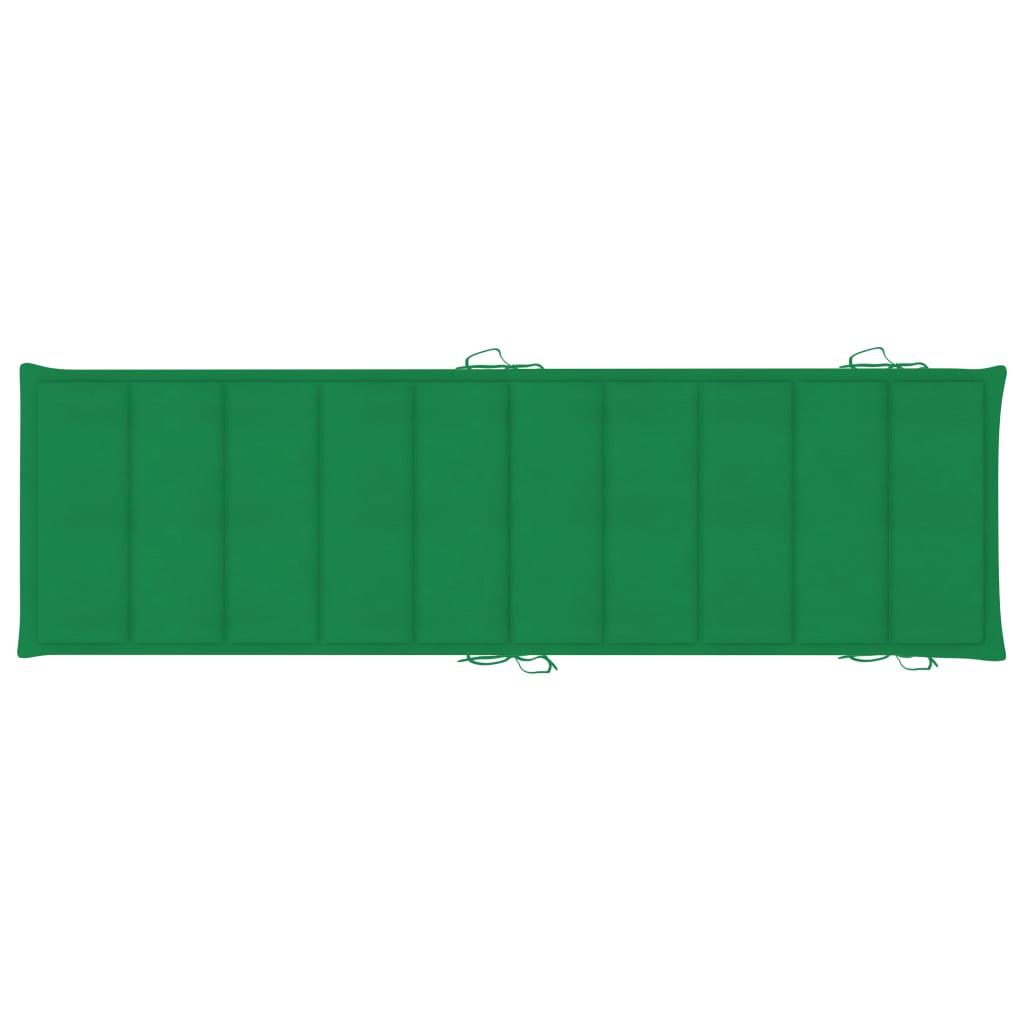 Sun Lounger Cushion Green 73.2"x22.8"x1.2" at Set Shop and Smile