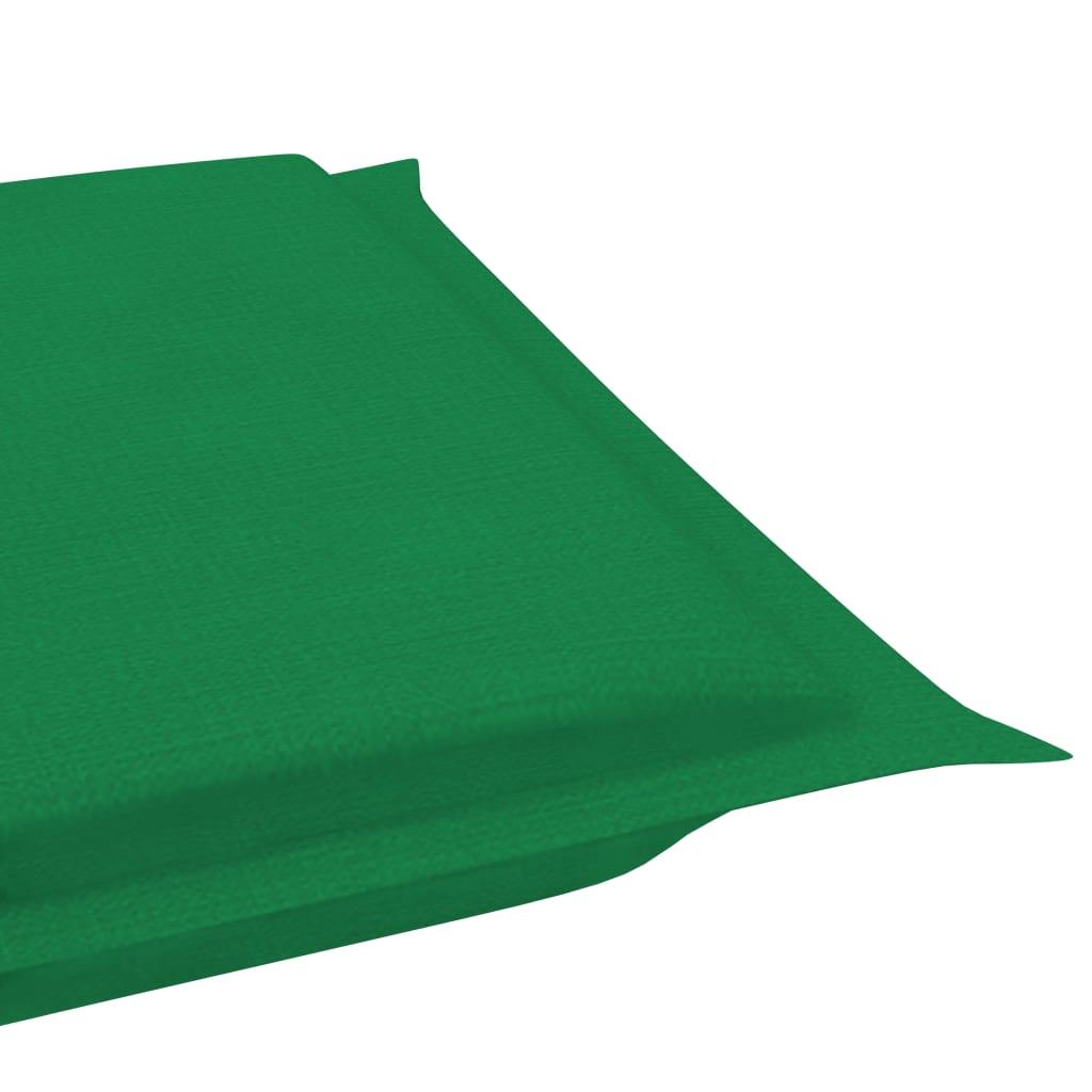 Sun Lounger Cushion Green 73.2"x22.8"x1.2" at Set Shop and Smile
