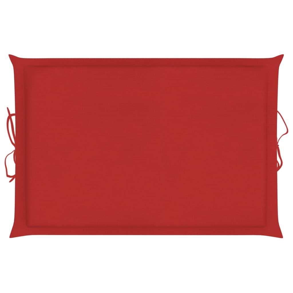 Sun Lounger Cushion Red 73.2"x22.8"x1.2" at Set Shop and Smile