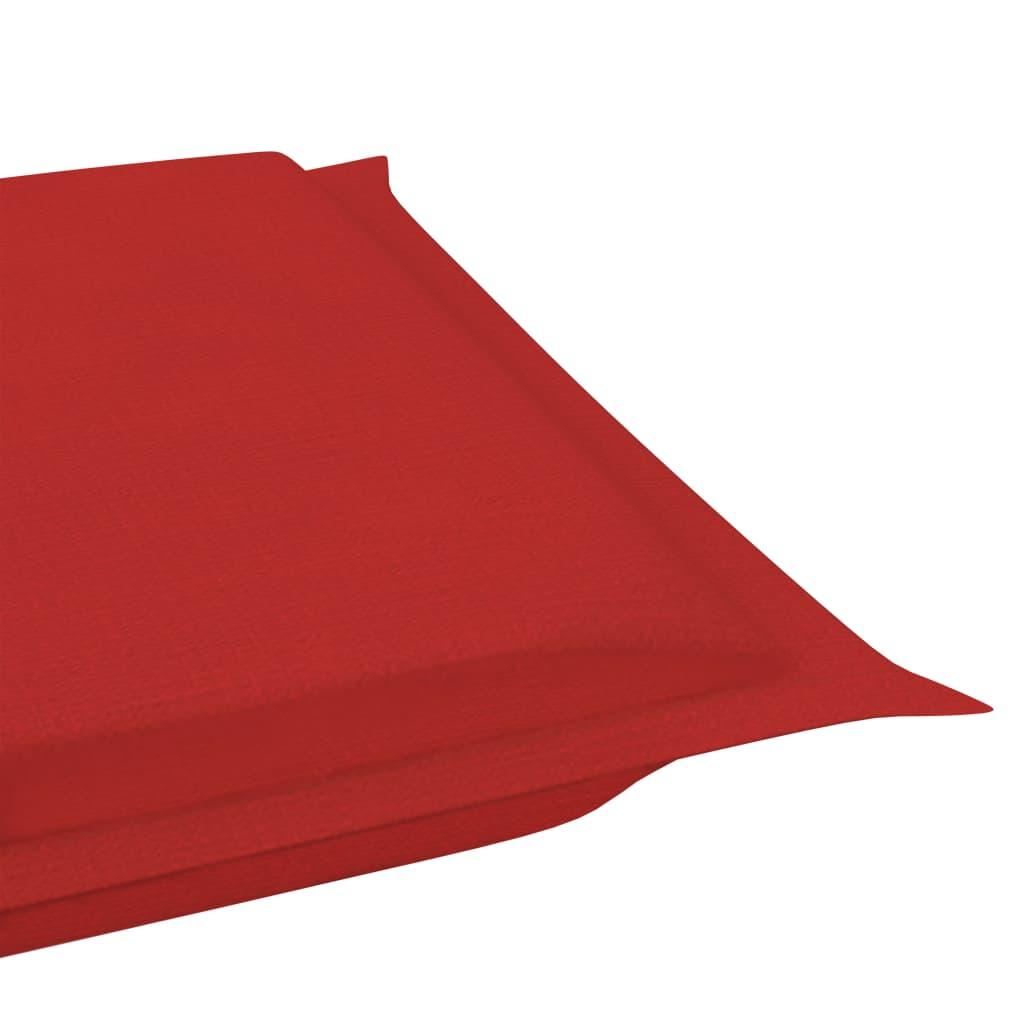 Sun Lounger Cushion Red 73.2"x22.8"x1.2" at Set Shop and Smile