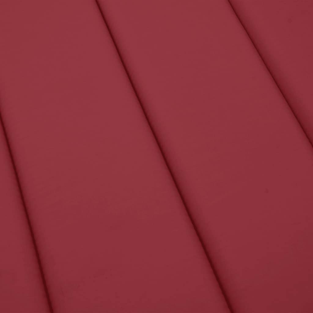 Sun Lounger Cushion Wine Red 73.2"x22.8"x1.2" at Set Shop and Smile
