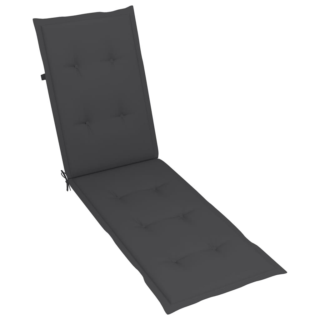 Deck Chair Cushion Anthracite (29.5"+41.3")x19.7"x1.2" at Set Shop and Smile