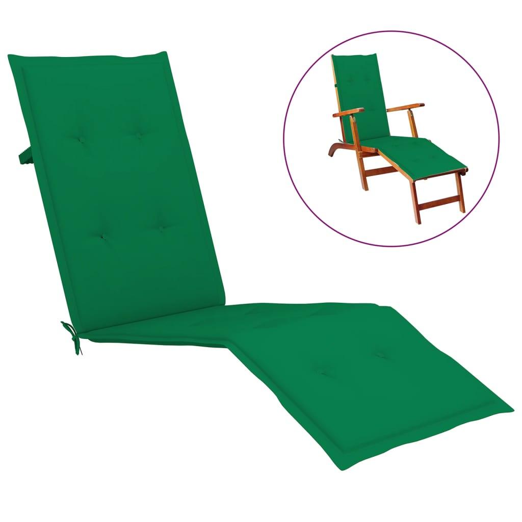 Deck Chair Cushion Green (29.5"+41.3")x19.7"x1.2" at Set Shop and Smile