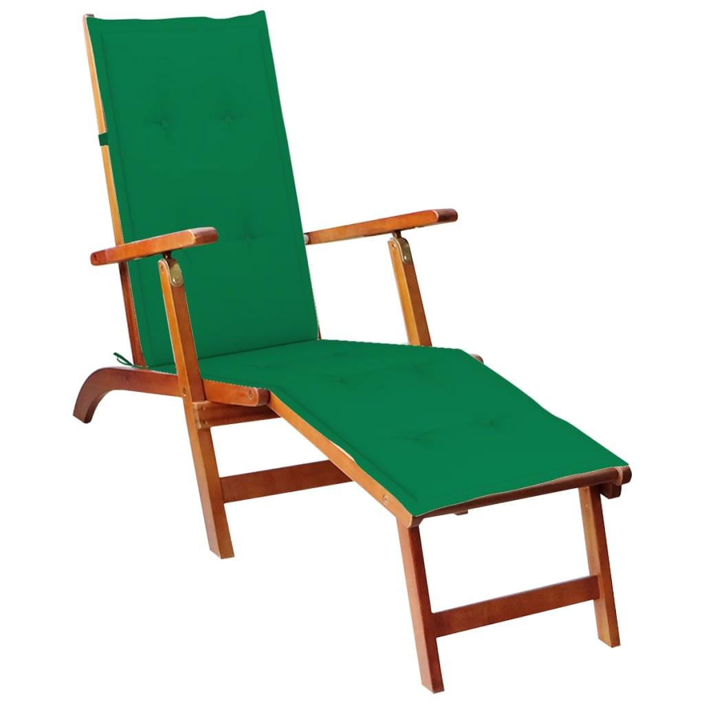 Deck Chair Cushion Green (29.5"+41.3")x19.7"x1.2" at Set Shop and Smile