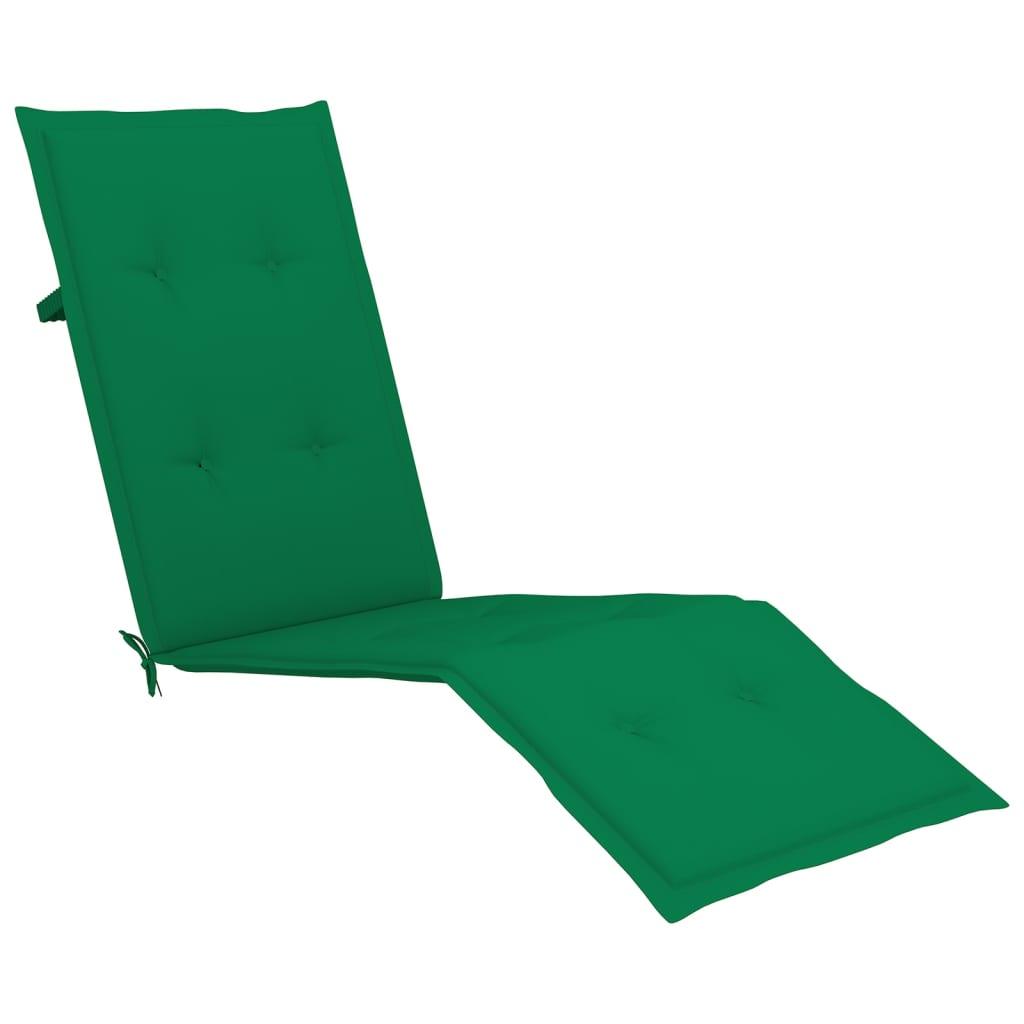 Deck Chair Cushion Green (29.5"+41.3")x19.7"x1.2" at Set Shop and Smile