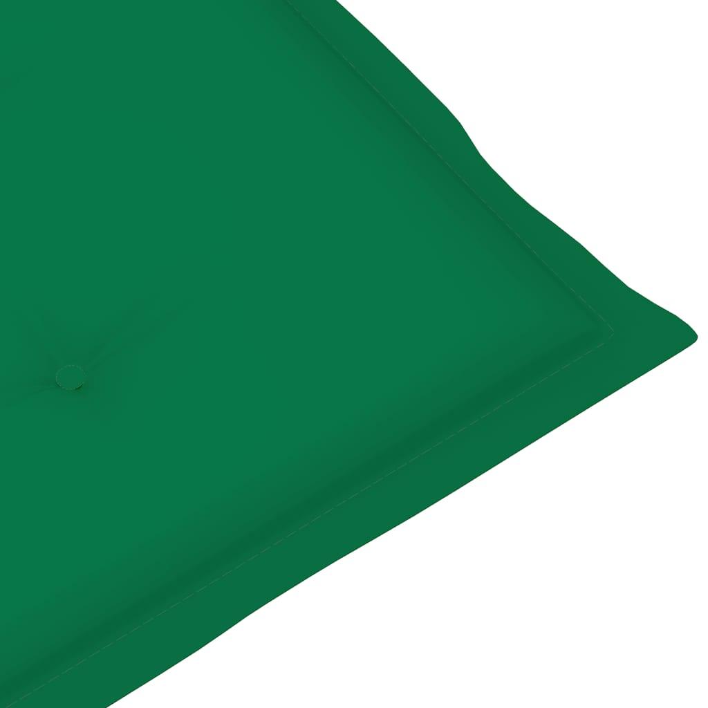 Deck Chair Cushion Green (29.5"+41.3")x19.7"x1.2" at Set Shop and Smile