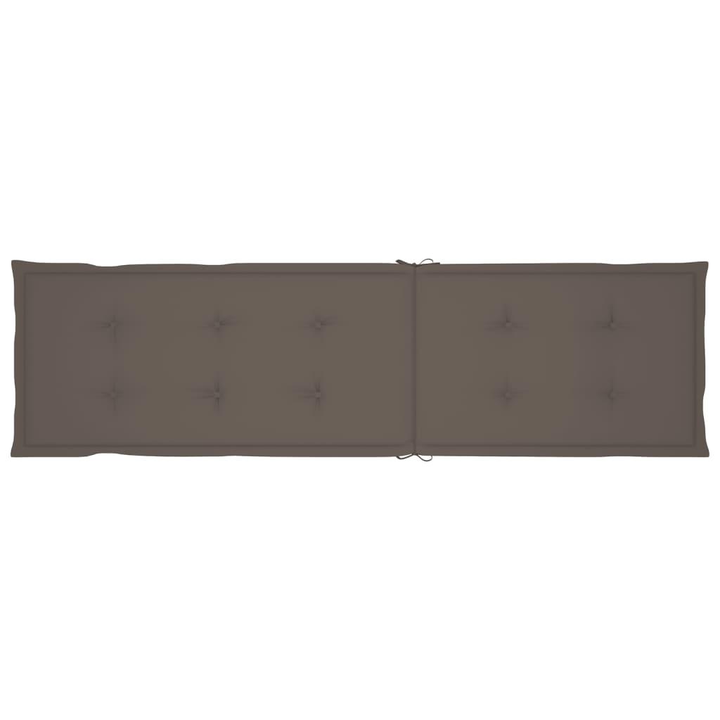 Deck Chair Cushion Taupe (29.5"+41.3")x19.7"x1.2" at Set Shop and Smile