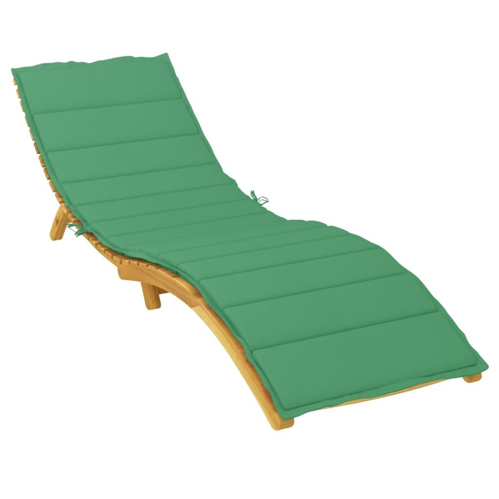 Sun Lounger Cushion Green 78.7"x23.6"x1.2" Oxford Fabric at Set Shop and Smile