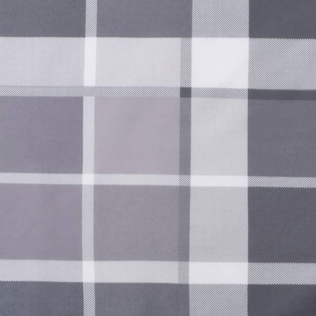 Sun Lounger Cushion Gray Check Pattern 78.7"x23.6"x1.2" Oxford Fabric at Set Shop and Smile