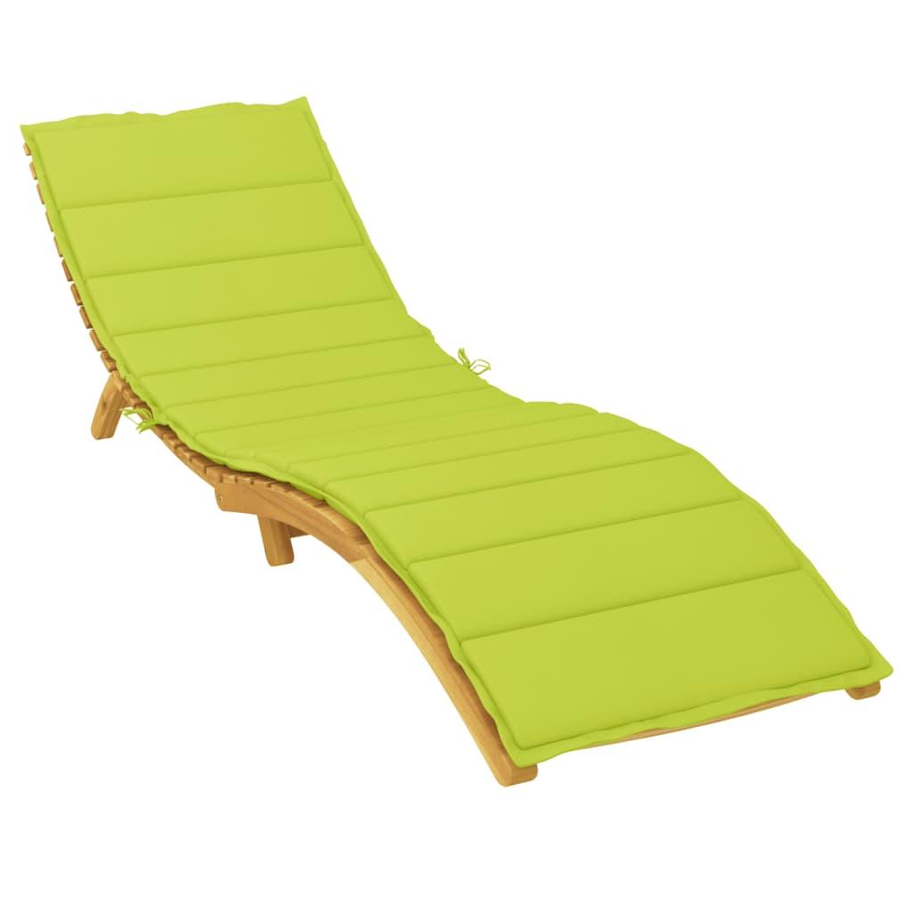 Sun Lounger Cushion Bright Green 78.7"x27.6"x1.2" Fabric at Set Shop and Smile