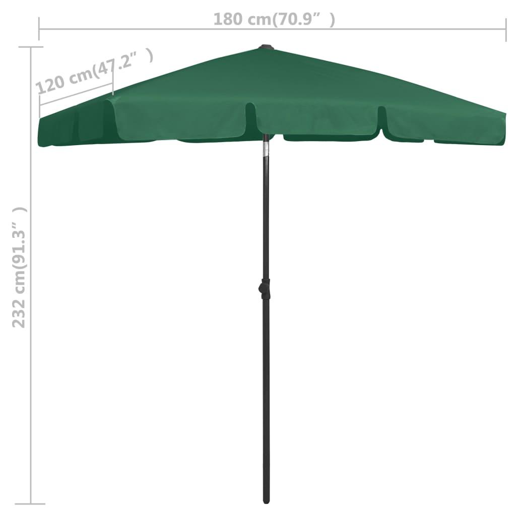 Beach Umbrella Green 70.9"x47.2" at Set Shop and Smile