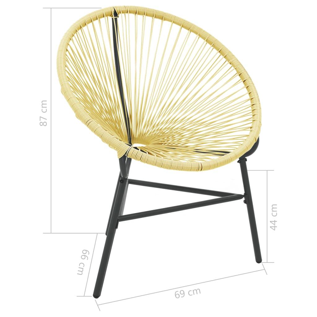 Patio Acapulco Chair Poly Rattan Beige at Set Shop and Smile