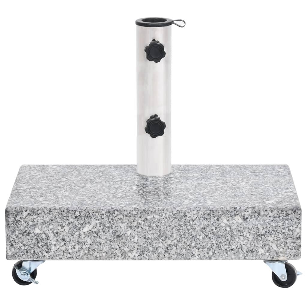Umbrella Base Light Gray 17.7"x9.8"x3.3" Granite at Set Shop and Smile