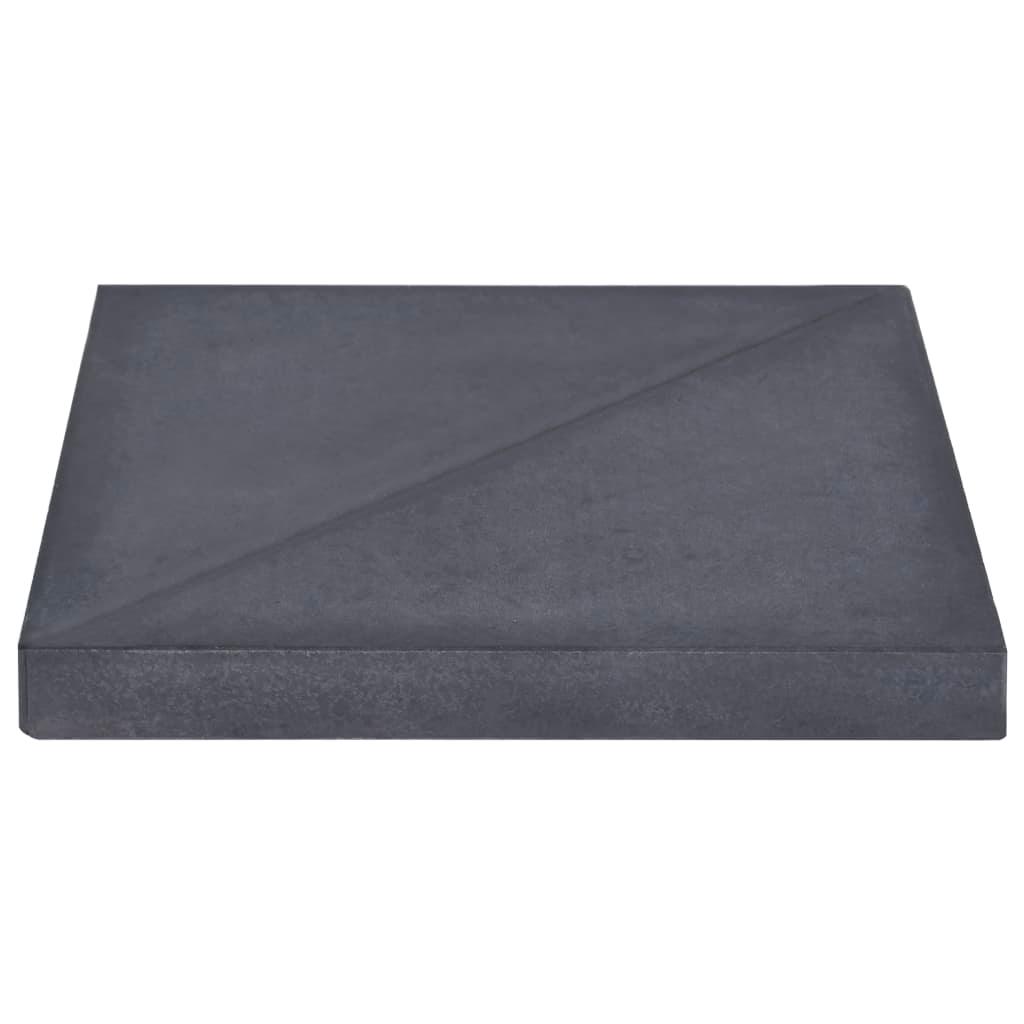 Umbrella Weight Plate Black Granite Square 33.1 lb at Set Shop and Smile
